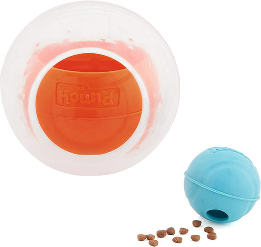 LocalID_59126 Outward Hound - Topsy Treat Rumble Puzzle Dog Toy - ORANGE - 12.5CM (4.75in)