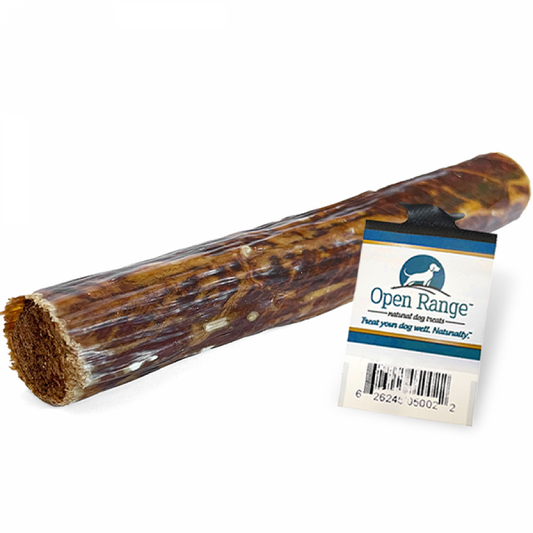 LocalID_64362 Open Range - Beef CHOMPER Esophagus STUFFED Dog Chew - 15CM (6in)