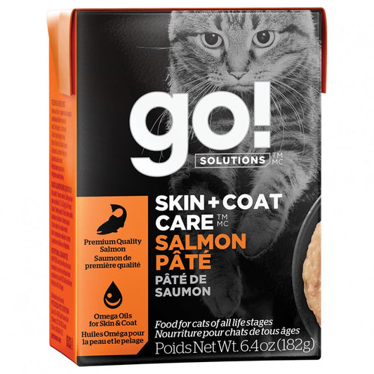 Petcurean - GO! Skin and Coat SALMON Pate Wet Cat Food - 182GM (6.4oz)