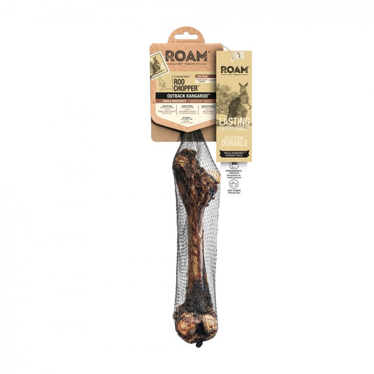 *DISC* Roam - Roo Chopper - Outback KANGAROO Dog Chew - SMALL-MEDIUM - 100GM (3.5oz) - 1PK