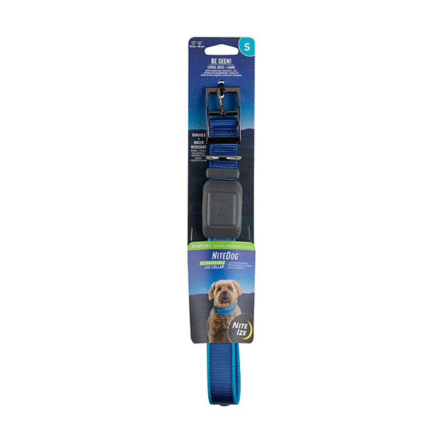 LocalID_66552 Nite Ize - NiteDog Rechargeable LED Collar - BLUE - SMALL