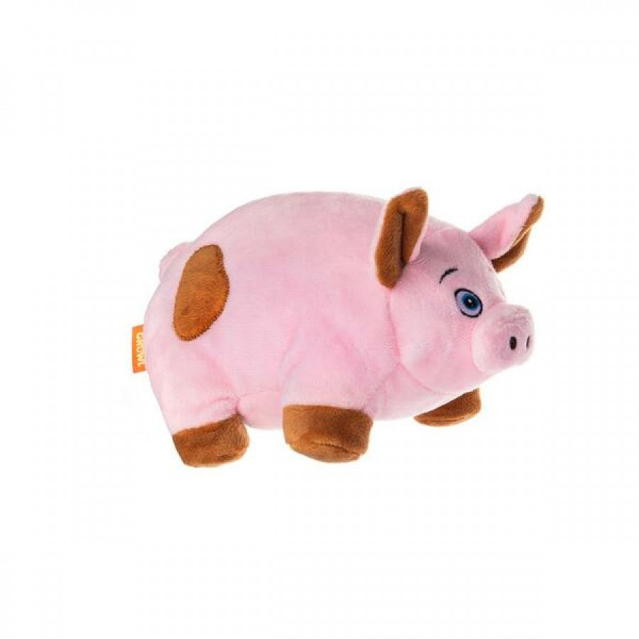 LocalID_69438 Growl - Trofflers Pig Dog Toy - PINK - 20.5CM (8in)