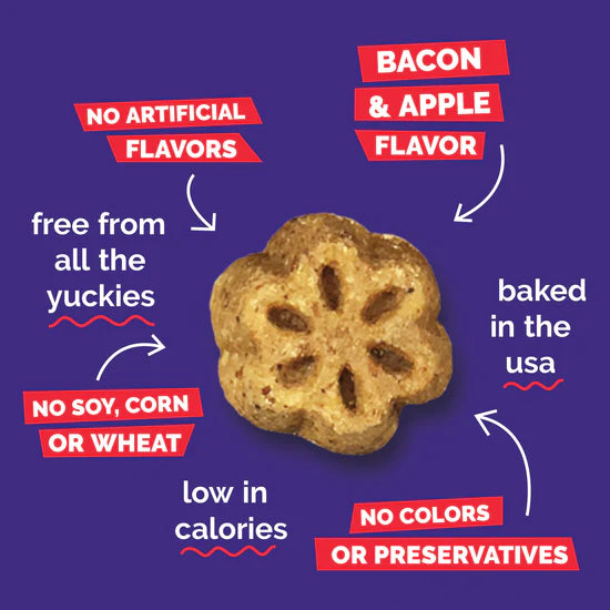 LocalID_71498 Fruitables - Skinny Minis APPLE BACON Chewy Dog Treats - 340GM (12oz)