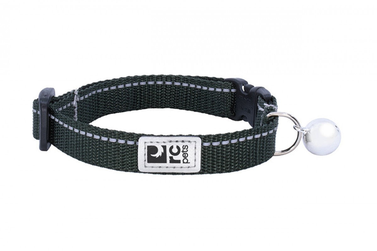 RC Pets - Primary Kitty Breakaway Collar - DARK OLIVE - 20-25CM (8-10in)