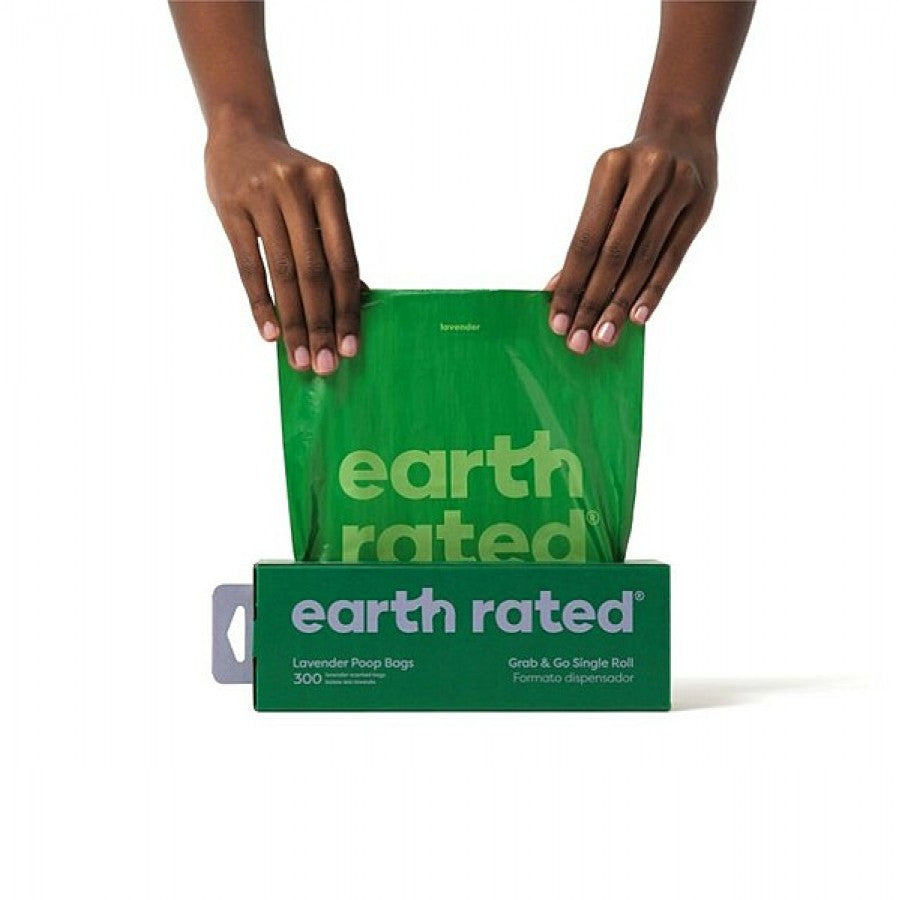 Earth Rated - Poop Bags - LAVENDER - 1 Roll 300 Bags