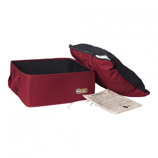 *DISC* K&H - Thermo Basket Bed - RED - 38.1 x 38.1CM (15x15in) 4 Watt