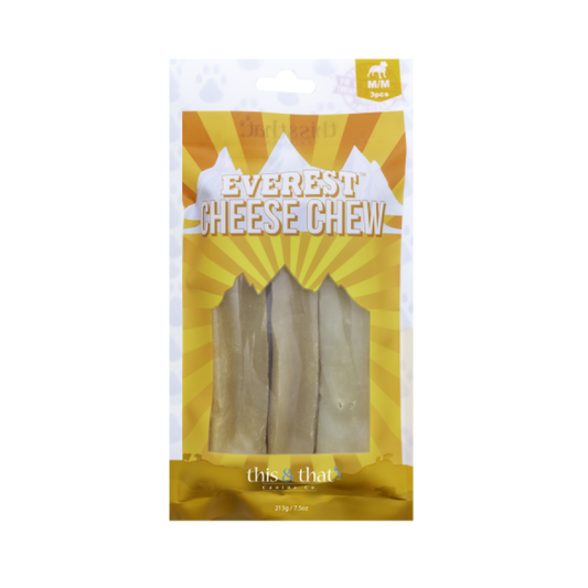 LocalID_69899 This & That - Everest CHEESE Chew Dog Treat - MEDIUM - 213GM (7.5oz) - 3PK