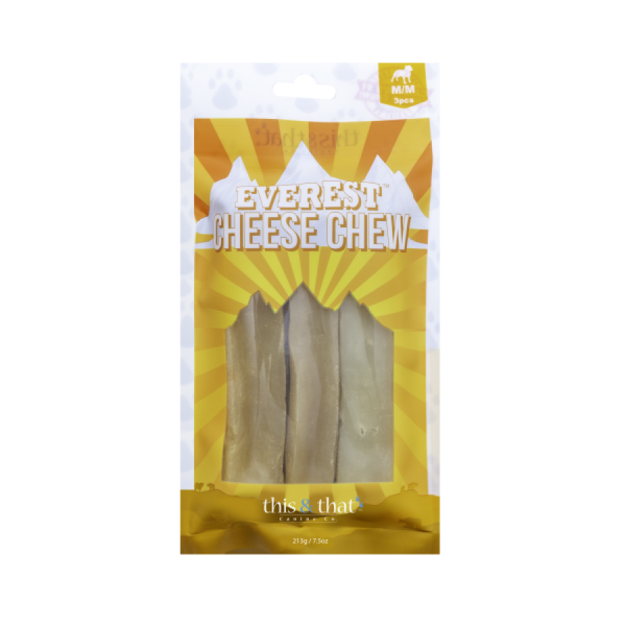 LocalID_69899 This & That - Everest CHEESE Chew Dog Treat - MEDIUM - 213GM (7.5oz) - 3PK