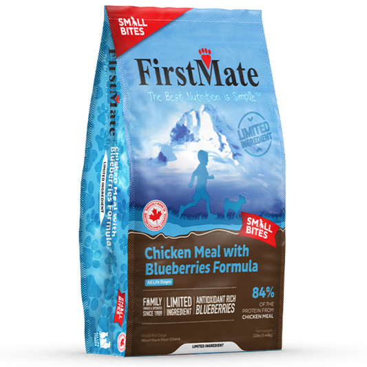 LocalID_67522 FirstMate - GF LID CHICKEN BLUEBERRIES Small Bites Dry Dog Food - 5.44KG (12lb)
