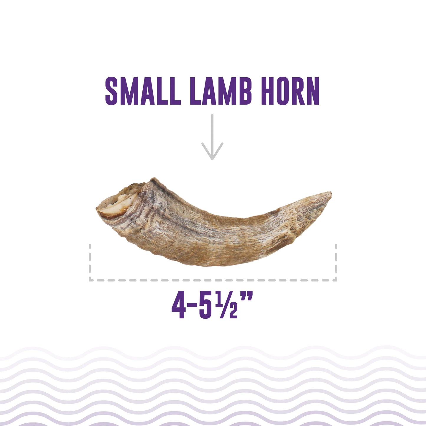 LocalID_68490 Icelandic+ - LAMB Horn with Marrow Dog Chew - SMALL - 10-14CM (4-5.5in)