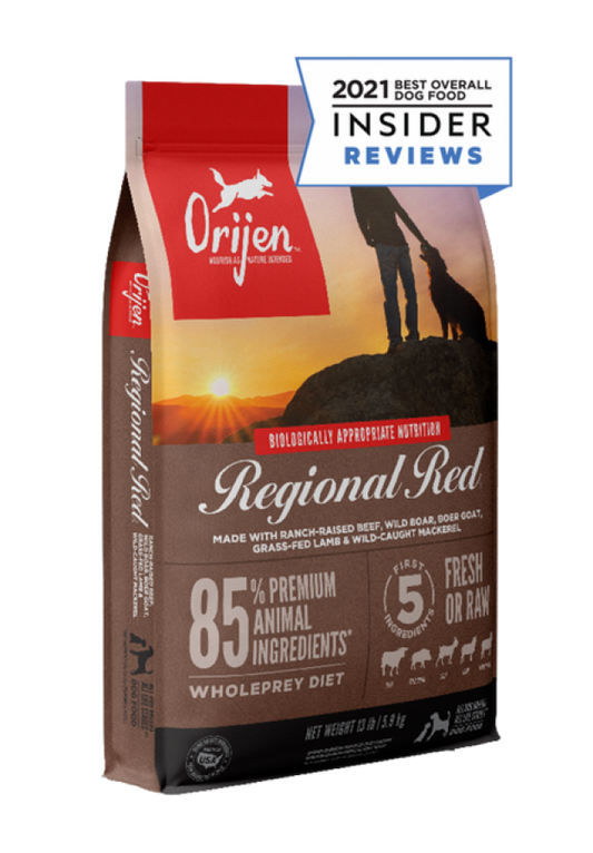 Champion Foods - Orijen REGIONAL RED Dry Dog Food - 2KG (4.4lb)