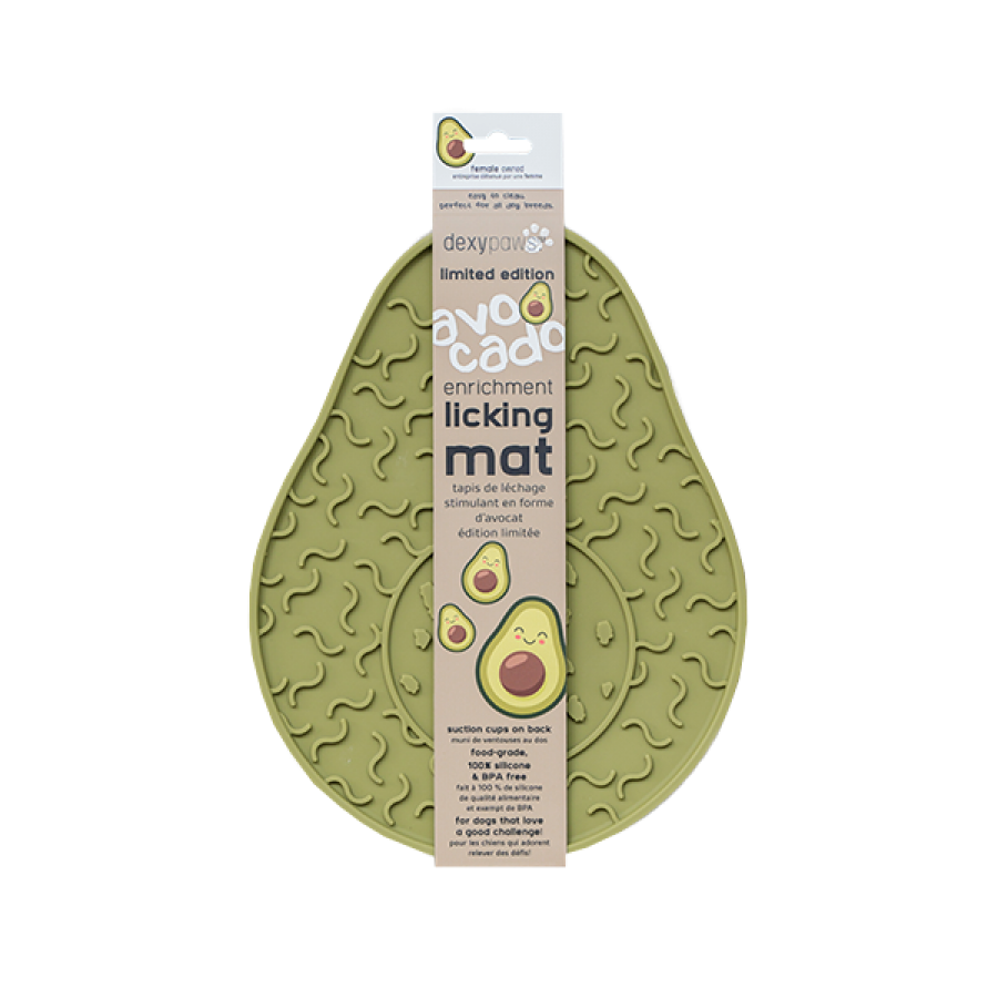 LocalID_66427 Dexypaws - AVOCADO Dog Lick Mat - 25CM (10in)