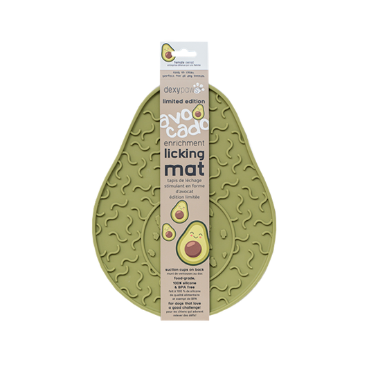 LocalID_66427 Dexypaws - AVOCADO Dog Lick Mat - 25CM (10in)