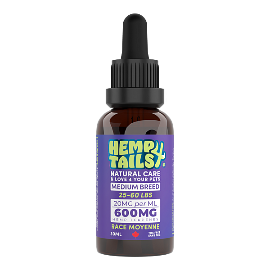 LocalID_58119 Hemp 4 Tails - Hemp Seed Oil Medium Breed - 600MG/30ML