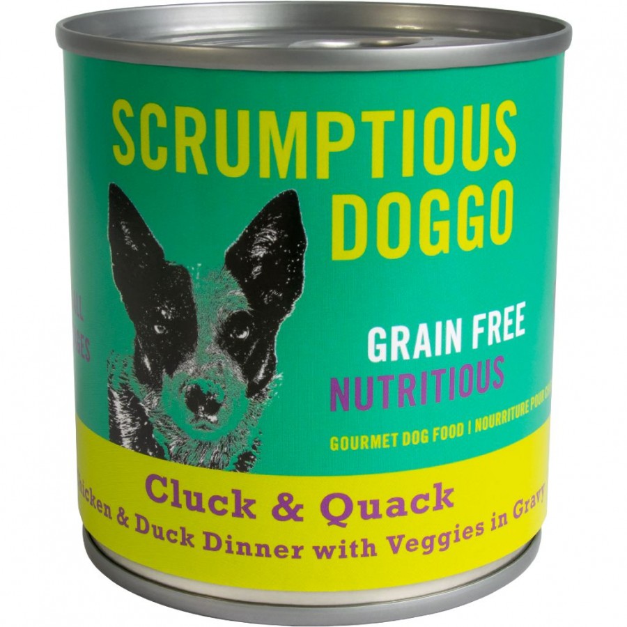 Scrumptious - CLUCK & QUACK - CHICKEN, DUCK & VEGGIES Dinner in Gravy Wet Dog Food - 255GM (9oz)