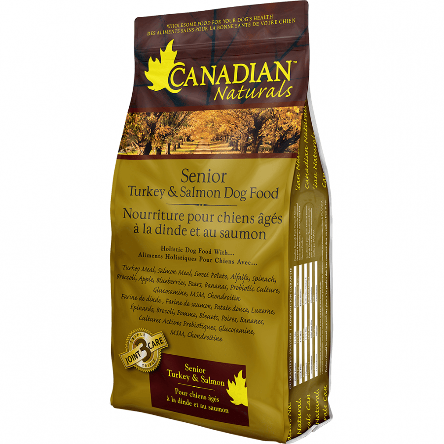 Canadian Naturals - TURKEY and SALMON SENIOR Dry Dog Food - 2.27KG (5lb)