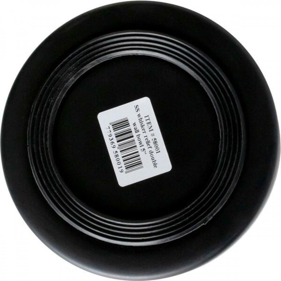 LocalID_66663 Unleashed - Stainless Steel Whisker Relief Double Wall Cat Bowl