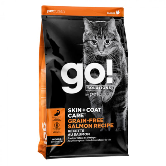 Petcurean - GO! Skin and Coat SALMON Dry Cat Food - 1.36KG (3lb)