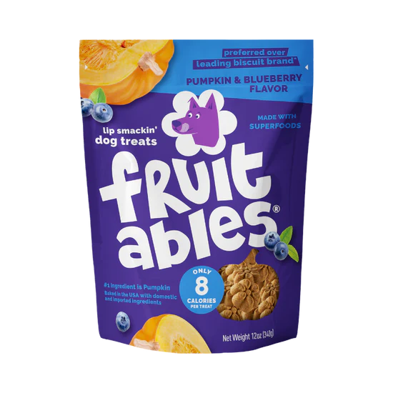 LocalID_71438 Fruitables - PUMPKIN & BLUEBERRY Crunchy Dog Treats - 340GM (12oz)