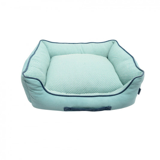 *DISC* Resploot - Sofa Bed - Rectangular - TEAL SNAKESKIN - 70 x 60 x 23CM (28x24x9in)