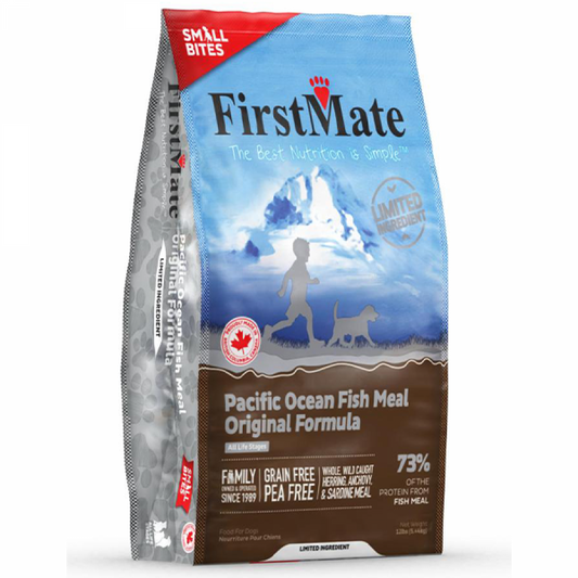 FirstMate - GF LID Pacific Ocean FISH Small Bites Dry Dog Food - 5.44KG (12lb)