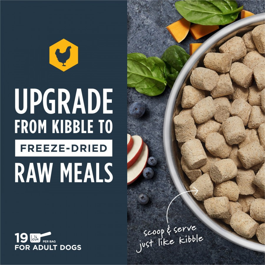 *S.O. - Up to 3 Week Wait* Instinct - FD Raw Meals GF Cage-Free CHICKEN Dog Food - (9.5oz)