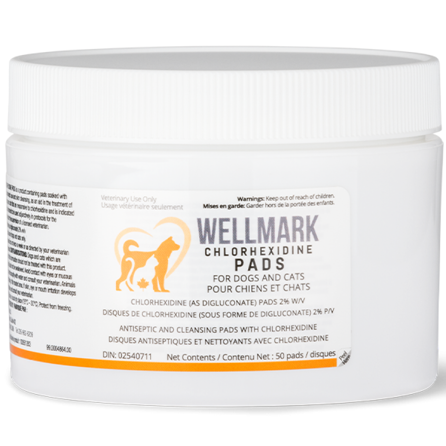 LocalID_70402 Wellmark - Chlorhexidine Pads for Cats and Dogs - 50CT
