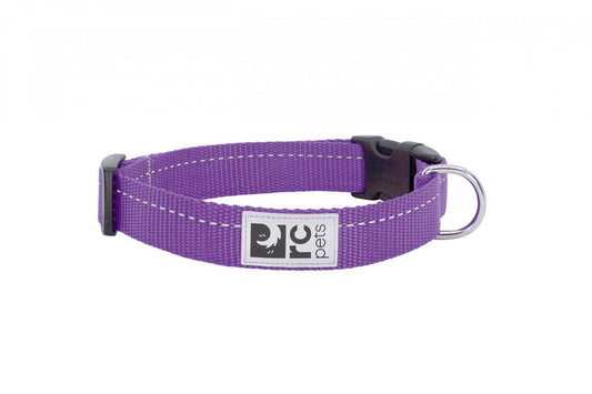 RC Pets - Primary Clip Collar - PURPLE - XXSMALL - 1.3 x 15-23CM - (0.5in x 6-9in)