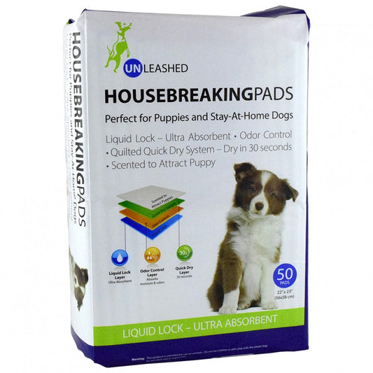 Unleashed - Housebreaking Pads - 56 x 58CM (22 x 23in) - 50PK