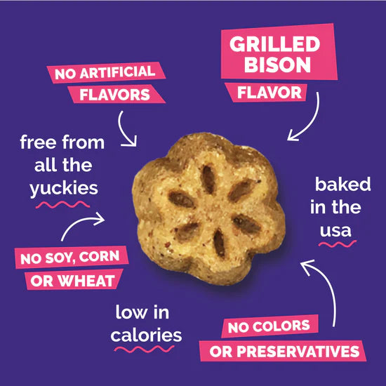 LocalID_71516 Fruitables - Skinny Minis GRILLED BISON Chewy Dog Treats - 141GM (5oz)
