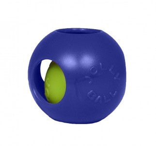 Jolly Pets - Teaser Two-In-One Ball Dog Toy - BLUE - 20CM (8in)