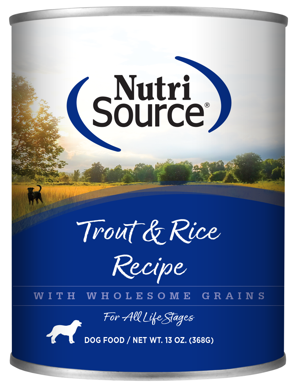 LocalID_67185 NutriSource - Canned Dog Food - Trout & Rice - 368GM (13oz)