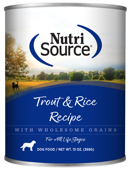 LocalID_67185 NutriSource - Canned Dog Food - Trout & Rice - 368GM (13oz)