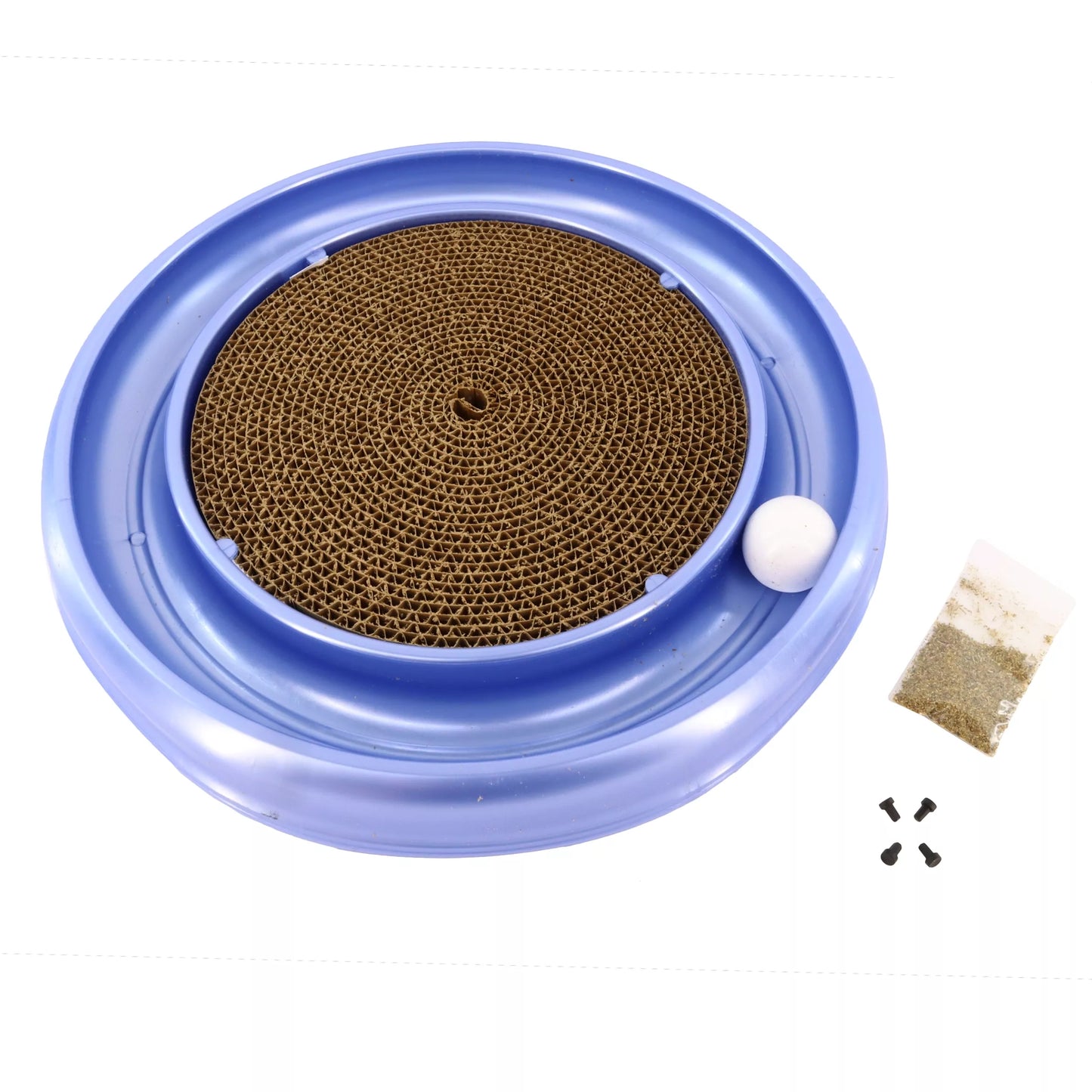 LocalID_69206 Coastal - Bergan Turbo Scratcher With Ball & Scratch Pad Center - 40.6CM (16in)