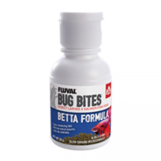 Fluval - Bug Bites Betta Formula - 0.5 – 1.5 mm granules - 30GM (1.0oz)