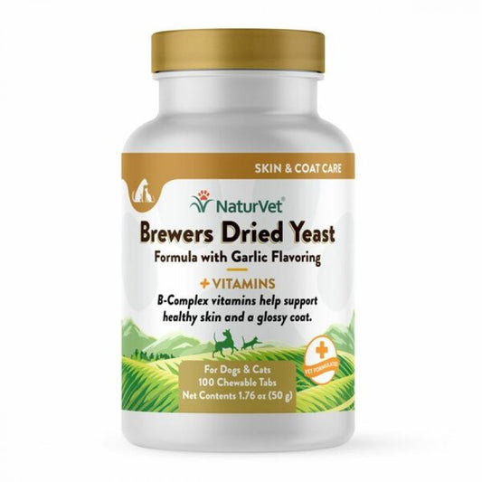 LocalID_65448 NaturVet - Brewers Yeast & Garlic - 100CT - 50GM (1.76oz)