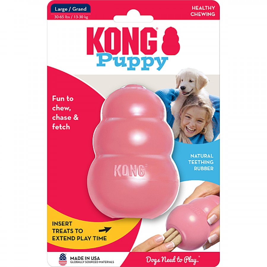 LocalID_69839 KONG - Puppy Treat Dispensing Chew Toy - LARGE - 10CM (4in)