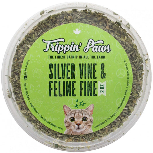 *S.O. - Up to 2 Week Wait* Trippin' Paws - Silver Vine & Feline Fine Catnip Mix - 56GM (2oz)