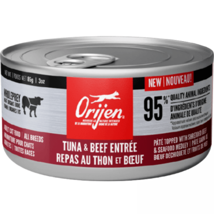 *S.O. - Up to 2 Week Wait* Champion Foods - Orijen TUNA and BEEF Entrée Wet Cat Food - 85GM (3oz)