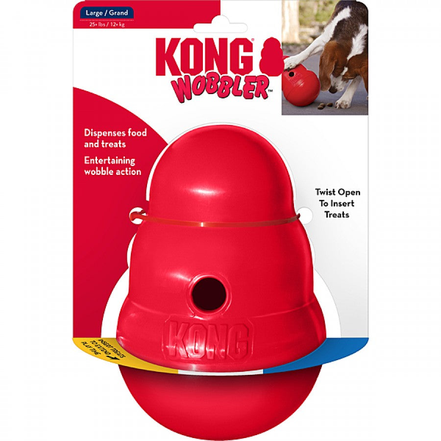 LocalID_69945 Kong - Wobbler Dispenser Dog Treat Toy - LARGE - 19CM (7.5in)