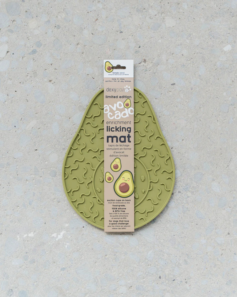LocalID_66433 Dexypaws - AVOCADO Dog Lick Mat - 25CM (10in)