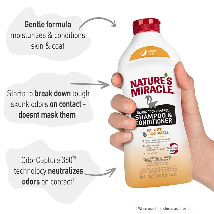 LocalID_71128 Nature's Miracle - Skunk Shampoo Citrus Squeeze - 946ML (32oz)