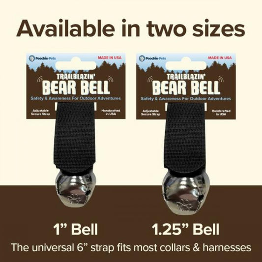 LocalID_67151 PoochieBells - Trailblazin' Bear Bells - ORANGE Strap - SMALL - 2.5CM (1in)