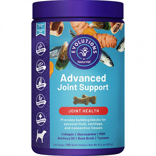 NaturVet - Advanced Joint Soft Dog Chews - 432GM (15.2oz) - 180CT