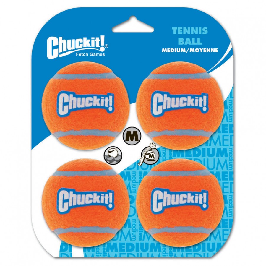 LocalID_48459 Chuckit! - Tennis Balls - Medium 4PK 6.5cm (2.5in)
