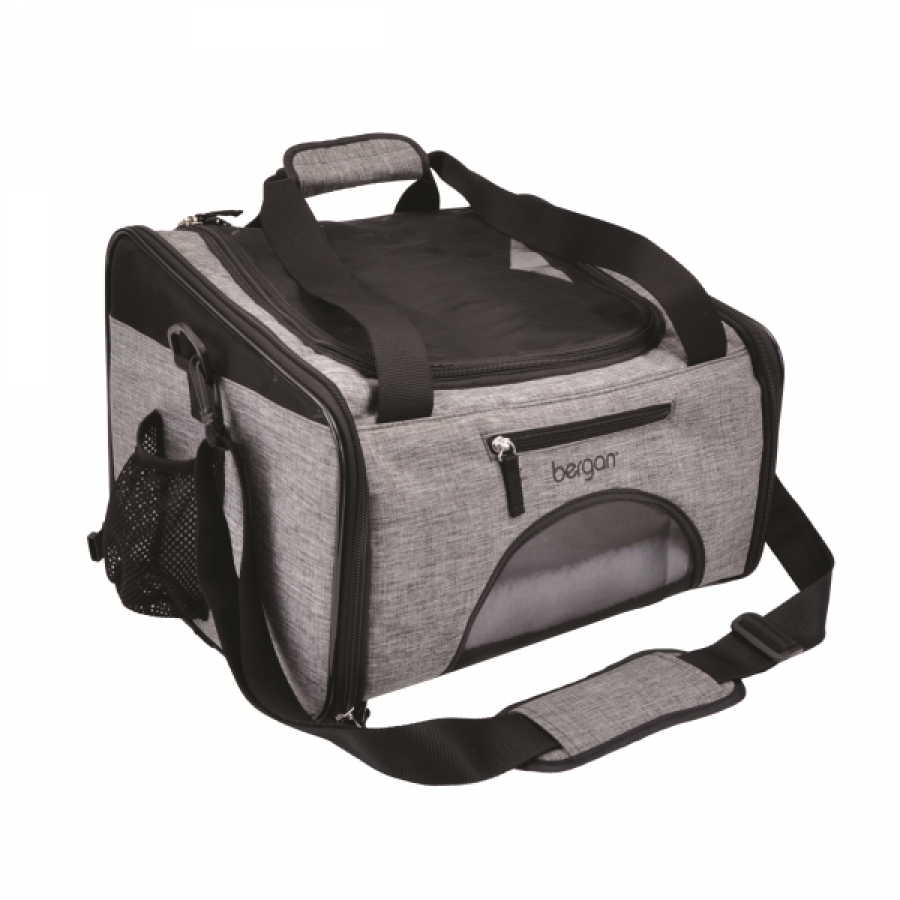 Coastal - Bergan Booster Pet Carrier Grey/Black - 26.6x30.4x40CM (10.5x12x15.75in) *PAN*