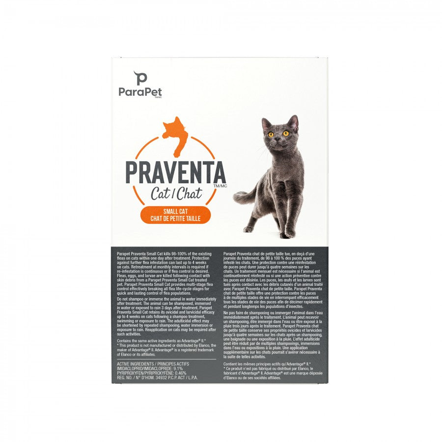 LocalID_71212 Parapet - Praventa for SMALL Cats - 2.3 - 4KG - 1 Tube