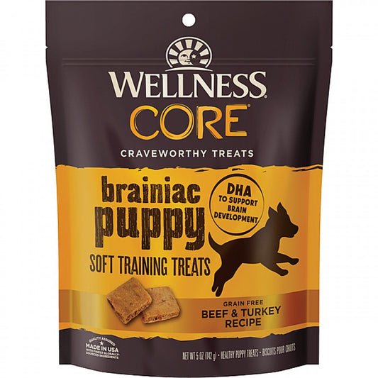 Wellness - Brainiac Puppy BEEF and TURKEY Soft Training Dog Treats - 142GM (5oz)