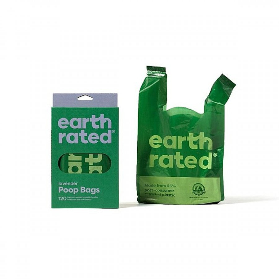 Earth Rated - Handle Poop Bags - LAVENDER - 120 Bags