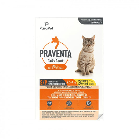 LocalID_71219 Parapet - Praventa for SMALL Cats - 2.3 - 4KG - 3 Tubes